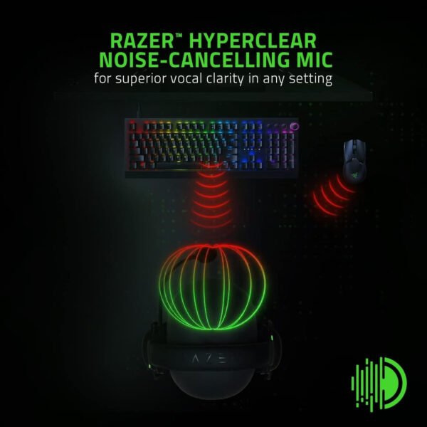 Razer BlackShark V2 X Auriculares para gamer: sonido envolvente 7.1, controladores de 1.9 ″, almohadillas de espuma viscoelástica, para computador, PS4, PS5 o Switch con conector de 3.5 mm, negros - Imagen 3
