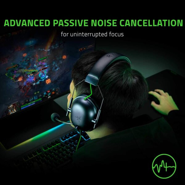 Razer BlackShark V2 X Auriculares para gamer: sonido envolvente 7.1, controladores de 1.9 ″, almohadillas de espuma viscoelástica, para computador, PS4, PS5 o Switch con conector de 3.5 mm, negros - Imagen 5