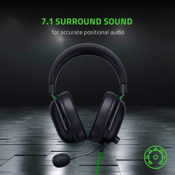 Razer BlackShark V2 X Auriculares para gamer: sonido envolvente 7.1, controladores de 1.9 ″, almohadillas de espuma viscoelástica, para computador, PS4, PS5 o Switch con conector de 3.5 mm, negros - Imagen 7