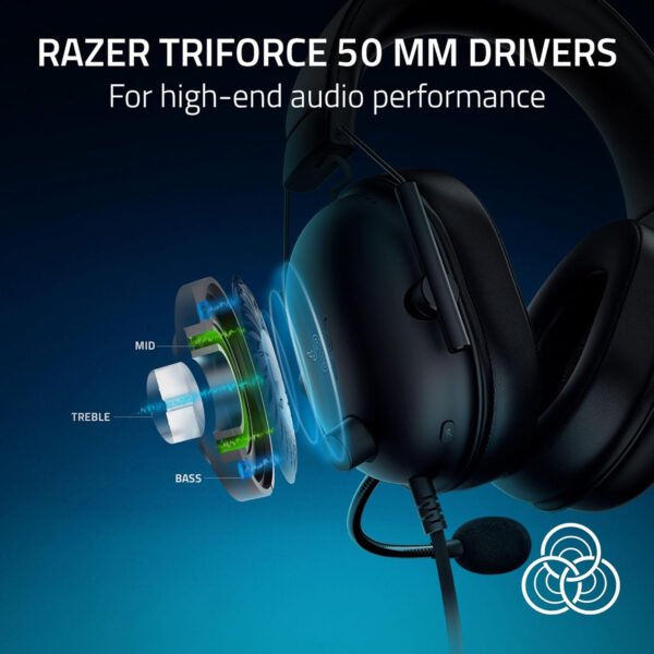 Razer BlackShark V2 X Auriculares para gamer: sonido envolvente 7.1, controladores de 1.9 ″, almohadillas de espuma viscoelástica, para computador, PS4, PS5 o Switch con conector de 3.5 mm, negros - Imagen 19