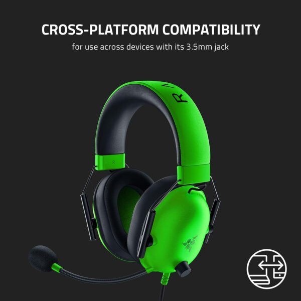 Razer BlackShark V2 X Auriculares para gamer: sonido envolvente 7.1, controladores de 1.9 ″, almohadillas de espuma viscoelástica, para computador, PS4, PS5 o Switch con conector de 3.5 mm, negros - Imagen 34