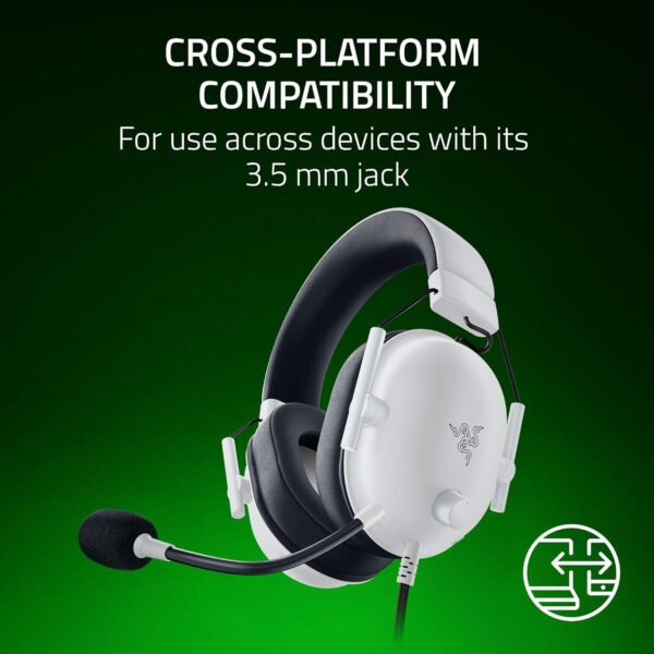 Razer BlackShark V2 X Auriculares para gamer: sonido envolvente 7.1, controladores de 1.9 ″, almohadillas de espuma viscoelástica, para computador, PS4, PS5 o Switch con conector de 3.5 mm, negros - Imagen 51
