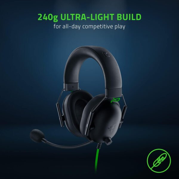 Razer BlackShark V2 X Auriculares para gamer: sonido envolvente 7.1, controladores de 1.9 ″, almohadillas de espuma viscoelástica, para computador, PS4, PS5 o Switch con conector de 3.5 mm, negros - Imagen 76