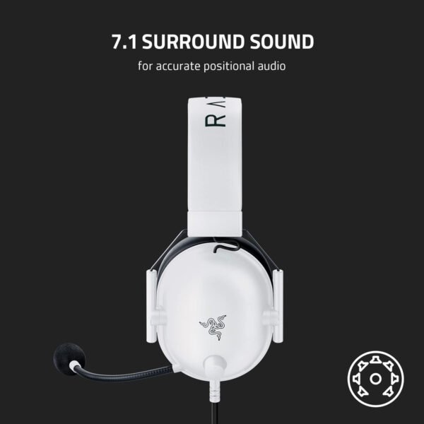 Razer BlackShark V2 X Auriculares para gamer: sonido envolvente 7.1, controladores de 1.9 ″, almohadillas de espuma viscoelástica, para computador, PS4, PS5 o Switch con conector de 3.5 mm, negros - Imagen 84