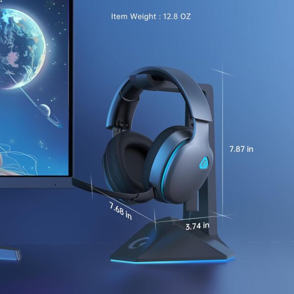 Auriculares inalámbricos para juegos de 2.4 GHz para PS5, PS4 Fortnite y Call of Duty/FPS Gamers, PC, Nintendo Switch, auriculares Bluetooth 5.3 para juegos con micrófono con cancelación de - Imagen 26