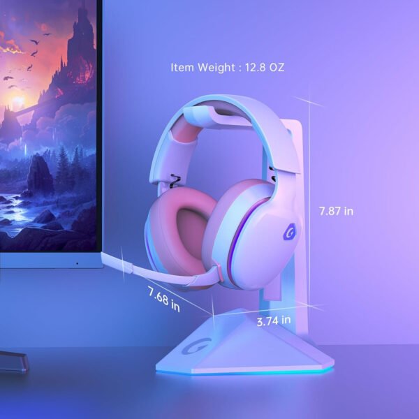 Auriculares inalámbricos para juegos de 2.4 GHz para PS5, PS4 Fortnite y Call of Duty/FPS Gamers, PC, Nintendo Switch, auriculares Bluetooth 5.3 para juegos con micrófono con cancelación de - Imagen 35