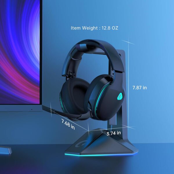 Auriculares inalámbricos para juegos de 2.4 GHz para PS5, PS4 Fortnite y Call of Duty/FPS Gamers, PC, Nintendo Switch, auriculares Bluetooth 5.3 para juegos con micrófono con cancelación de - Imagen 44