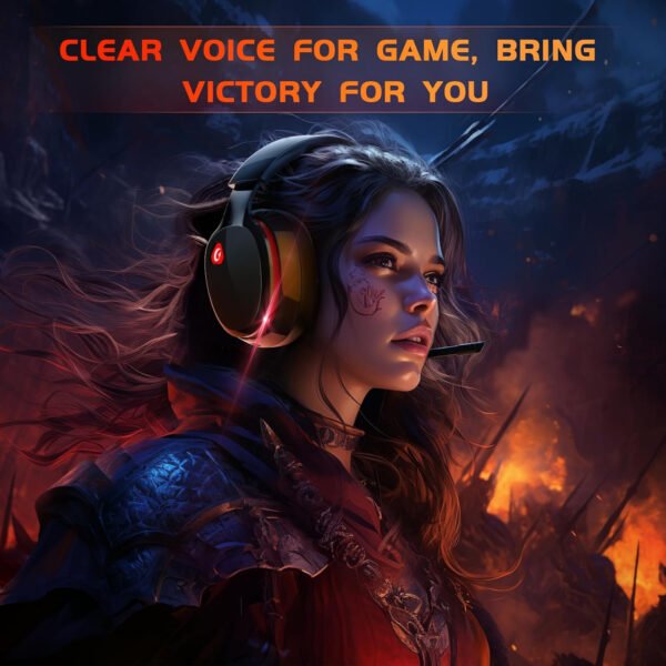 Auriculares inalámbricos para juegos de 2.4 GHz para PS5, PS4 Fortnite y Call of Duty/FPS Gamers, PC, Nintendo Switch, auriculares Bluetooth 5.3 para juegos con micrófono con cancelación de - Imagen 48