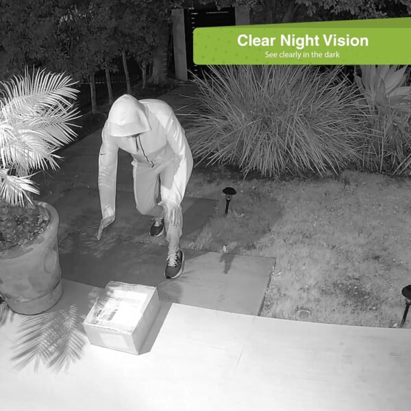 Remo+ DoorCam 3 - Cámara de seguridad inalámbrica sobre la puerta, almacenamiento de video rodante de 3 días sin suscripción, video de 1080p, visión nocturna, conversación bidireccional, IA con - Imagen 13