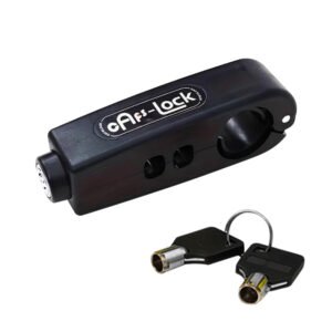 Candado ergonómico antirrobo para manillar de bicicleta y motocicleta, con acelerador y freno, accesorio de seguridad para bicicleta eléctrica y motocicleta.