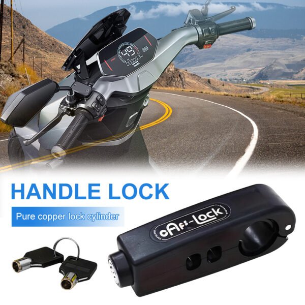 Candado ergonómico antirrobo para manillar de bicicleta y motocicleta, con acelerador y freno, accesorio de seguridad para bicicleta eléctrica y motocicleta. - Imagen 2