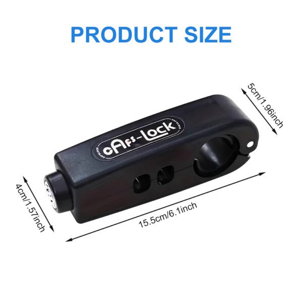 Candado ergonómico antirrobo para manillar de bicicleta y motocicleta, con acelerador y freno, accesorio de seguridad para bicicleta eléctrica y motocicleta. - Imagen 5