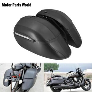 Bolsas rígidas universales para motocicleta, alforjas clásicas de 42 l para montar en el maletero, para Harley R1200GS, R1250GS, DS400, Shadow 400 y 750.