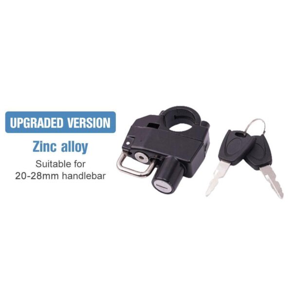 Candado antirrobo para casco de motocicleta, cerradura de seguridad con 2 llaves, herramienta de instalación, diseño antirrobo duradero, evita robos, ajuste seguro - Imagen 3