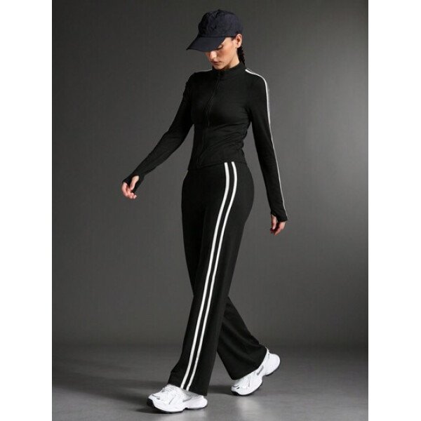 Sport Conjunto de ropa deportiva y yoga para mujer, conjunto de chándal para caminar y uso casual al aire libre, conjunto de ropa de entrenamiento para mujer, conjunto de leggings para mujer