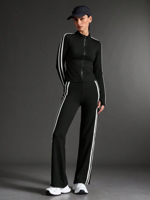 Sport Conjunto de ropa deportiva y yoga para mujer, conjunto de chándal para caminar y uso casual al aire libre, conjunto de ropa de entrenamiento para mujer, conjunto de leggings para mujer - Imagen 5