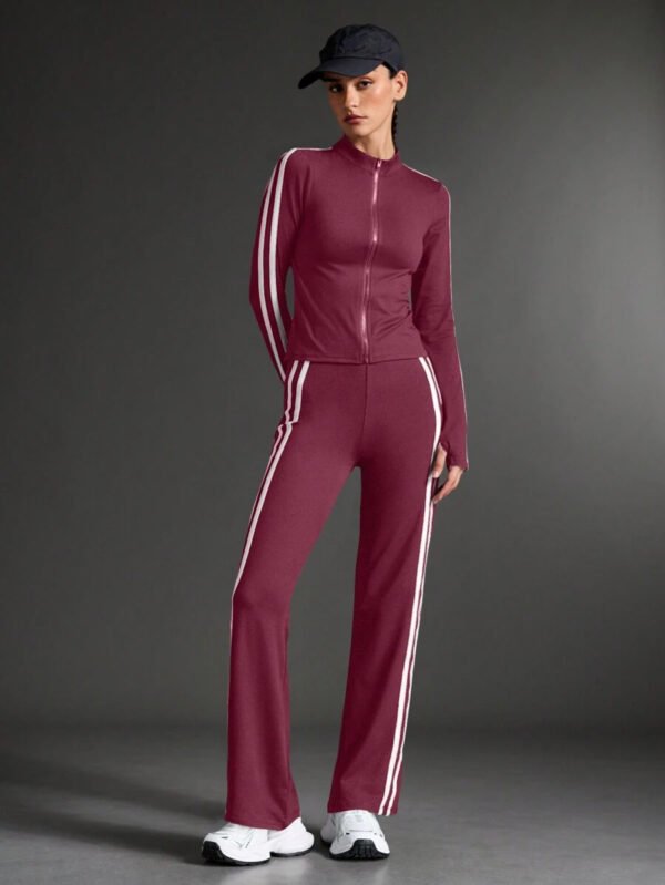 Sport Conjunto de ropa deportiva y yoga para mujer, conjunto de chándal para caminar y uso casual al aire libre, conjunto de ropa de entrenamiento para mujer, conjunto de leggings para mujer - Imagen 12
