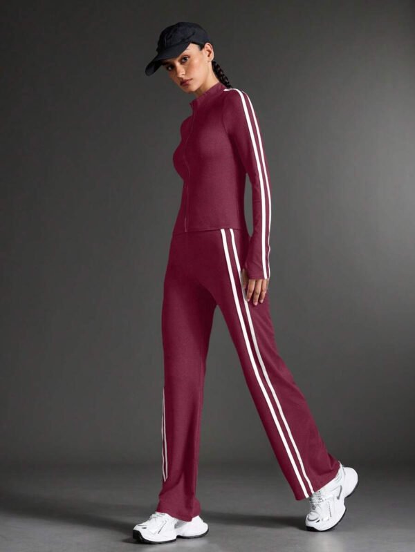 Sport Conjunto de ropa deportiva y yoga para mujer, conjunto de chándal para caminar y uso casual al aire libre, conjunto de ropa de entrenamiento para mujer, conjunto de leggings para mujer - Imagen 14
