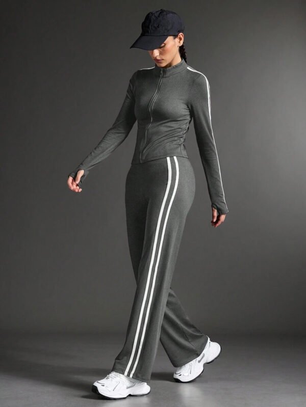 Sport Conjunto de ropa deportiva y yoga para mujer, conjunto de chándal para caminar y uso casual al aire libre, conjunto de ropa de entrenamiento para mujer, conjunto de leggings para mujer - Imagen 16