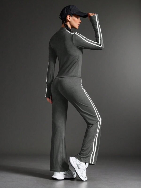 Sport Conjunto de ropa deportiva y yoga para mujer, conjunto de chándal para caminar y uso casual al aire libre, conjunto de ropa de entrenamiento para mujer, conjunto de leggings para mujer - Imagen 17