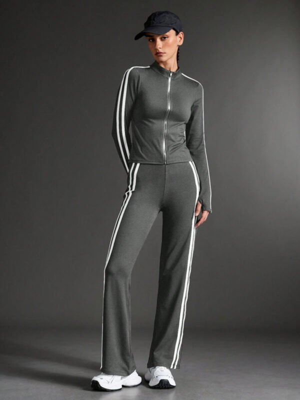 Sport Conjunto de ropa deportiva y yoga para mujer, conjunto de chándal para caminar y uso casual al aire libre, conjunto de ropa de entrenamiento para mujer, conjunto de leggings para mujer - Imagen 19