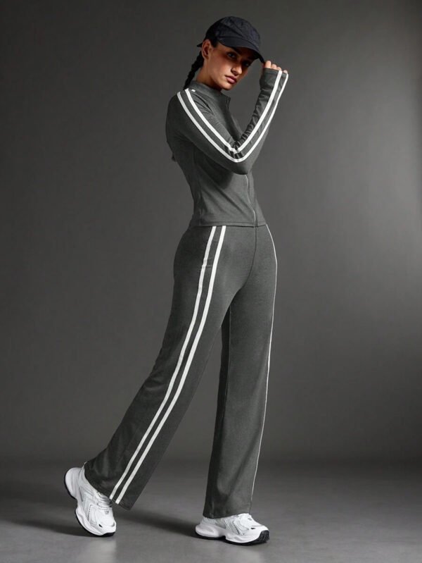 Sport Conjunto de ropa deportiva y yoga para mujer, conjunto de chándal para caminar y uso casual al aire libre, conjunto de ropa de entrenamiento para mujer, conjunto de leggings para mujer - Imagen 22