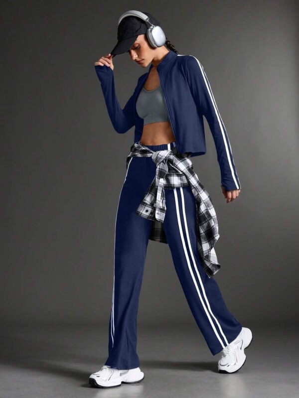 Sport Conjunto de ropa deportiva y yoga para mujer, conjunto de chándal para caminar y uso casual al aire libre, conjunto de ropa de entrenamiento para mujer, conjunto de leggings para mujer - Imagen 32