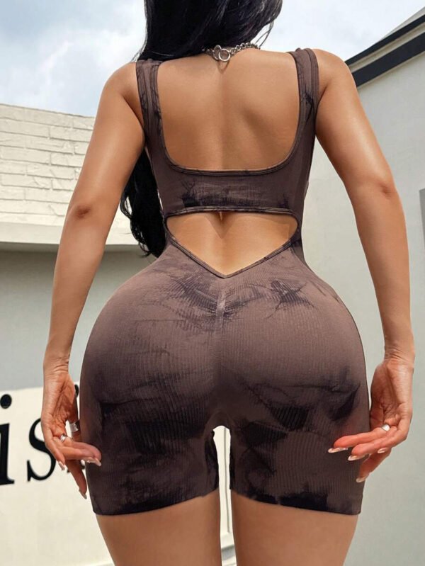 Dewbera Mono deportivo y de fitness para mujer, conjunto de baile y yoga estilizado y entallado para gimnasio - Imagen 43