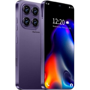 Teléfono celular desbloqueado de 16PROMA X 16+1TB, pantalla HD de 6.99 pulgadas, batería de 7000 mAh, Android 14, desbloqueo de botón de identificación facial, desbloqueo de botón de huellas