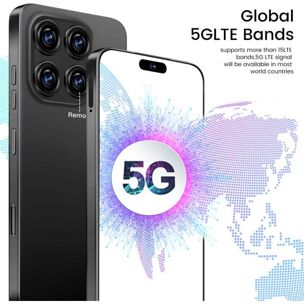 Teléfono celular desbloqueado de 16PROMA X 16+1TB, pantalla HD de 6.99 pulgadas, batería de 7000 mAh, Android 14, desbloqueo de botón de identificación facial, desbloqueo de botón de huellas - Imagen 50