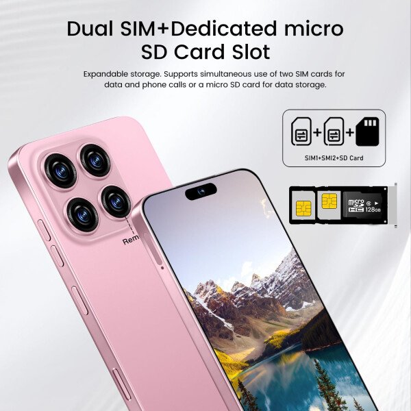 Teléfono celular desbloqueado de 16PROMA X 16+1TB, pantalla HD de 6.99 pulgadas, batería de 7000 mAh, Android 14, desbloqueo de botón de identificación facial, desbloqueo de botón de huellas - Imagen 59