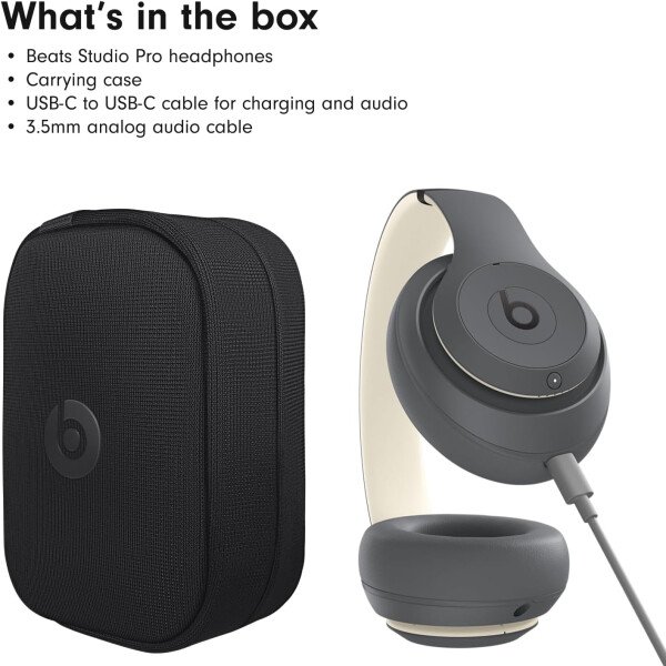 Beats Studio Pro - Auriculares inalámbricos Bluetooth con cancelación de ruido, audio espacial personalizado, audio sin pérdida USB-C, compatibilidad con Apple y Android, hasta 40 horas de duración de - Imagen 24