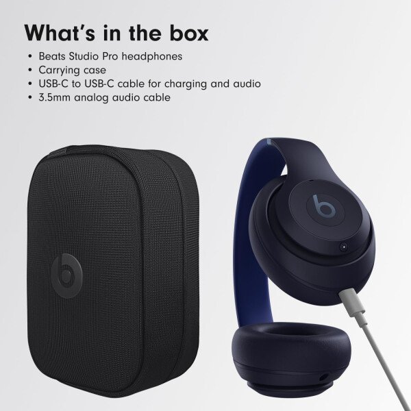 Beats Studio Pro - Auriculares inalámbricos Bluetooth con cancelación de ruido, audio espacial personalizado, audio sin pérdida USB-C, compatibilidad con Apple y Android, hasta 40 horas de duración de - Imagen 29