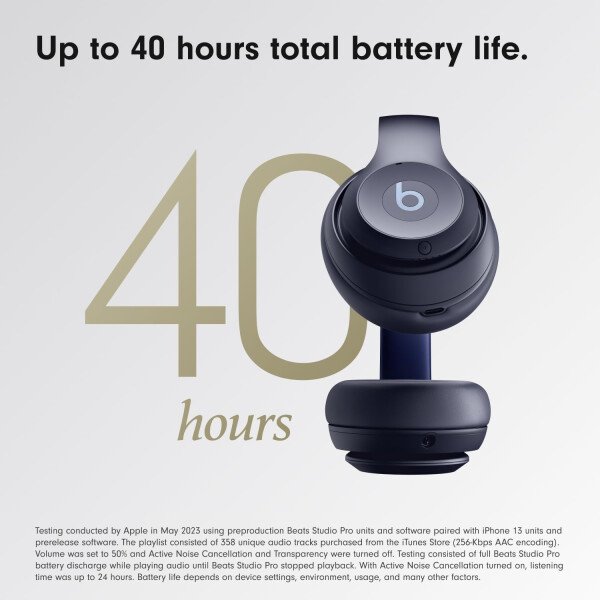 Beats Studio Pro - Auriculares inalámbricos Bluetooth con cancelación de ruido, audio espacial personalizado, audio sin pérdida USB-C, compatibilidad con Apple y Android, hasta 40 horas de duración de - Imagen 32