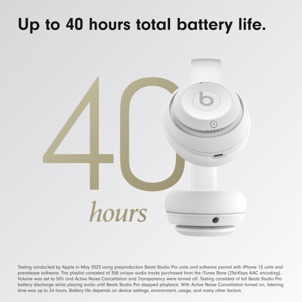 Beats Studio Pro - Auriculares inalámbricos Bluetooth con cancelación de ruido, audio espacial personalizado, audio sin pérdida USB-C, compatibilidad con Apple y Android, hasta 40 horas de duración de - Imagen 56