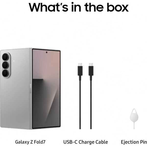 Samsung Teléfono celular Galaxy Z Fold7, teléfono inteligente AI de 256 GB, Android desbloqueado, ediciones de fotos AI, pantalla grande, batería de larga duración, 2025, 1 año de garantía del - Imagen 63