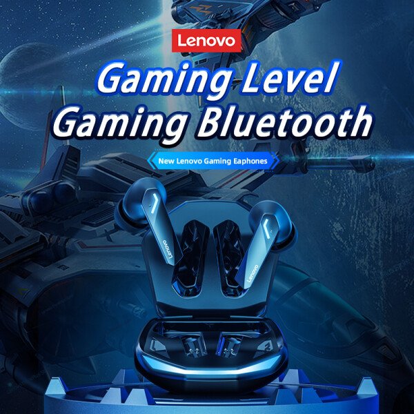 Auriculares inalámbricos Lenovo GM2 Pro originales con Bluetooth 5.3 para juegos, baja latencia, llamadas HD, modo dual y micrófono. - Imagen 2