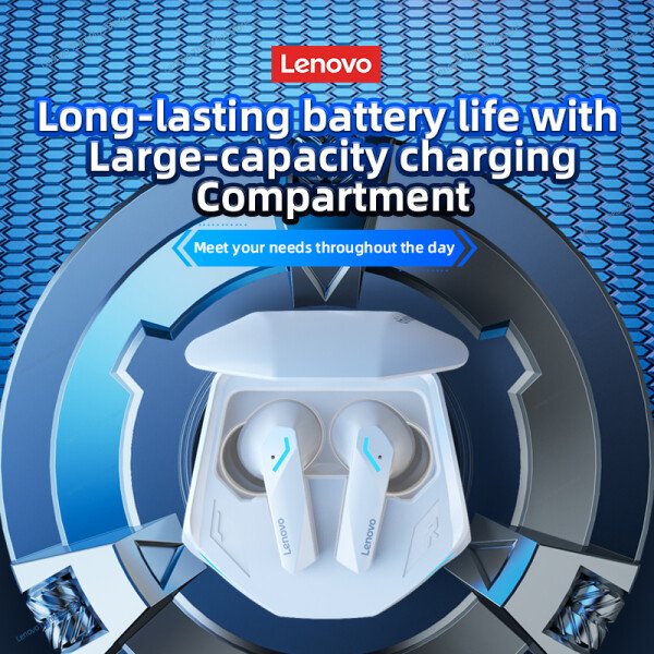 Auriculares inalámbricos Lenovo GM2 Pro originales con Bluetooth 5.3 para juegos, baja latencia, llamadas HD, modo dual y micrófono. - Imagen 5