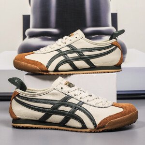 Zapatos de diseñador de lujo para hombre, zapatillas informales de cuero de marca de alta calidad, zapatillas deportivas ligeras retro para hombre y mujer.