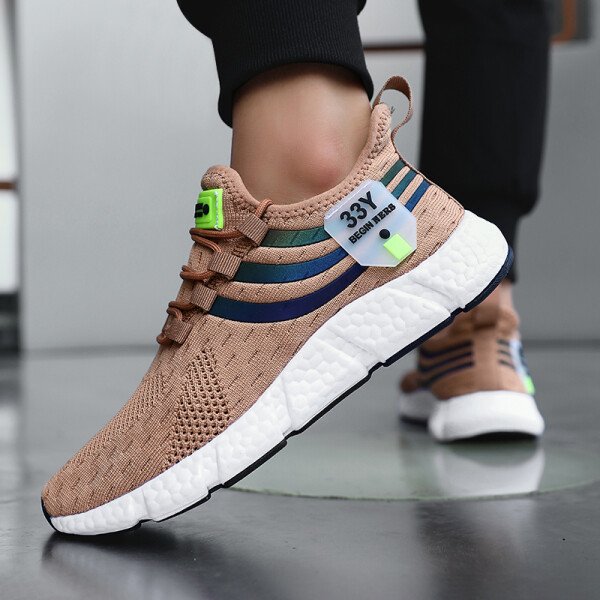 Zapatillas deportivas informales de verano para hombre, transpirables, ligeras, de malla, para correr al aire libre, deportivas, para caminar - Imagen 2