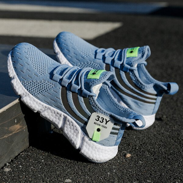 Zapatillas deportivas informales de verano para hombre, transpirables, ligeras, de malla, para correr al aire libre, deportivas, para caminar - Imagen 5