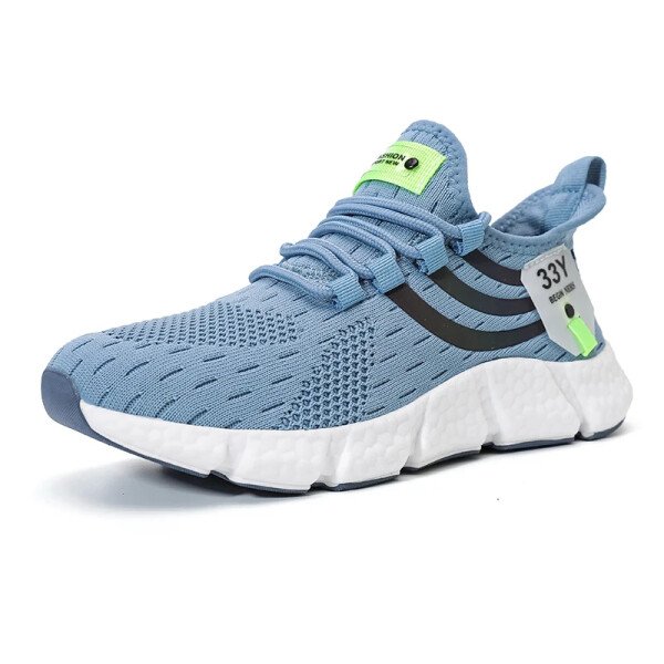 Zapatillas deportivas informales de verano para hombre, transpirables, ligeras, de malla, para correr al aire libre, deportivas, para caminar - Imagen 7