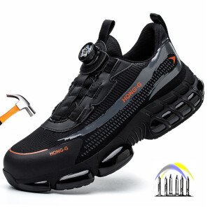 Zapatos de trabajo, zapatos de seguridad, zapatillas de trabajo antiperforación, zapatos de seguridad para hombres, zapatos de trabajo protectores con puntera de acero.