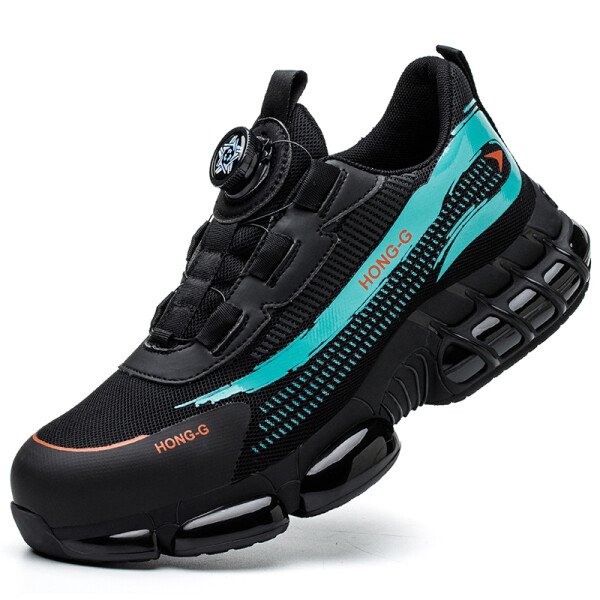 Zapatos de trabajo, zapatos de seguridad, zapatillas de trabajo antiperforación, zapatos de seguridad para hombres, zapatos de trabajo protectores con puntera de acero. - Imagen 8