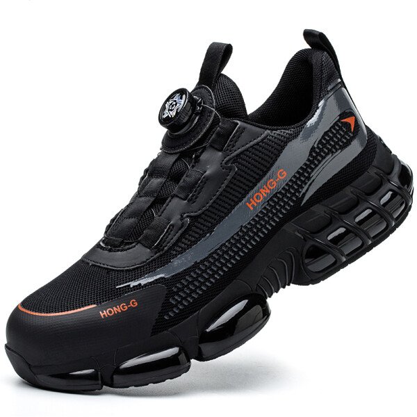 Zapatos de trabajo, zapatos de seguridad, zapatillas de trabajo antiperforación, zapatos de seguridad para hombres, zapatos de trabajo protectores con puntera de acero. - Imagen 9