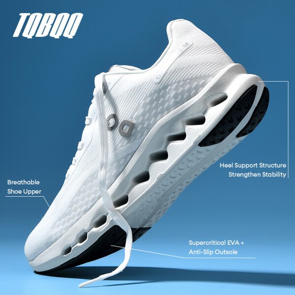 Zapatillas de running con amortiguación para hombre, retorno de energía, tejido transpirable, soporte de arco, absorción de impactos, zapatillas informales para maratón y mujer
