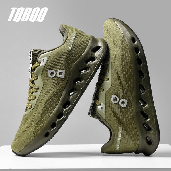 Zapatillas de running con amortiguación para hombre, retorno de energía, tejido transpirable, soporte de arco, absorción de impactos, zapatillas informales para maratón y mujer - Imagen 4