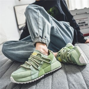 Zapatos de hombre de talla grande, otoño 2025, nuevos, para exteriores, de plataforma baja, informales, antideslizantes, resistentes al desgaste, cómodos, para correr.