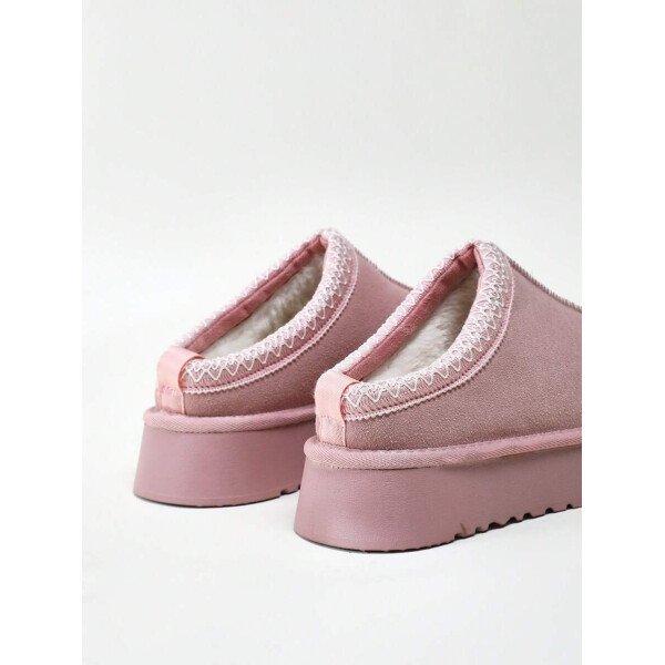 Solezae Botas de mujer de puntera redonda, botines y botitas cortas color beige, botas de moda para mujeres - Imagen 25