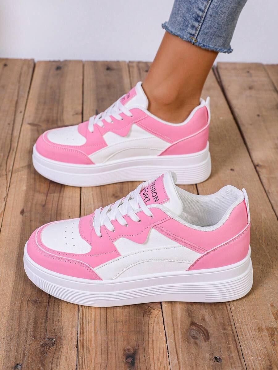 Zapatillas deportivas casuales de mujer para otoño/invierno con suela gruesa y tacón de cuña, ideales para actividades al aire libre, zapatillas para mujer - Imagen 24